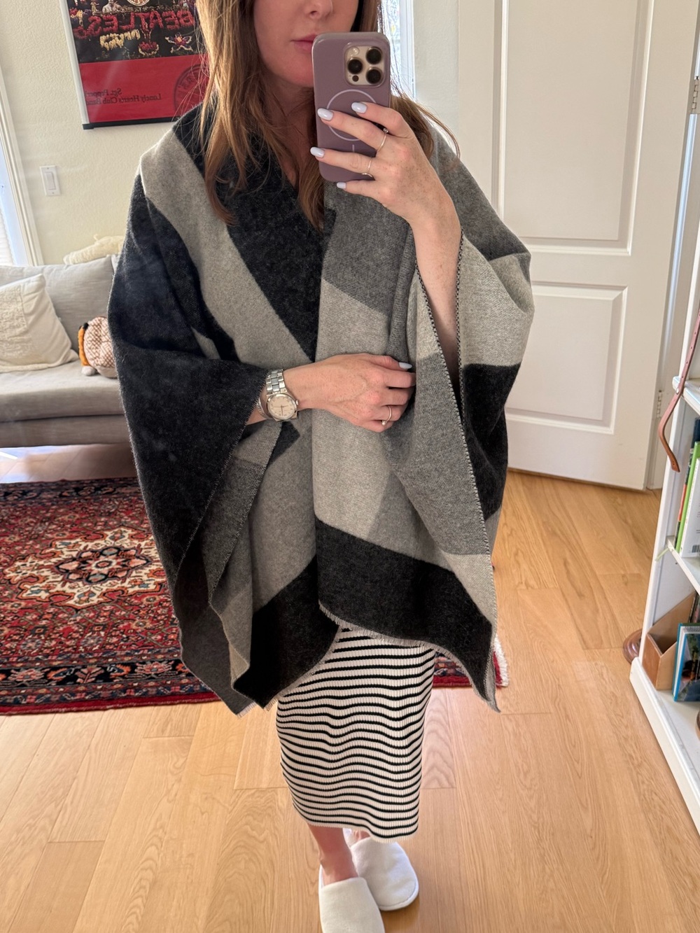Eileen Fisher Wool Cape/Shawl
